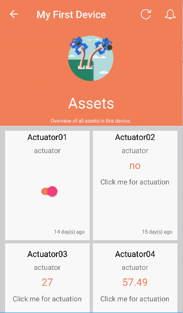 Mobile actuations