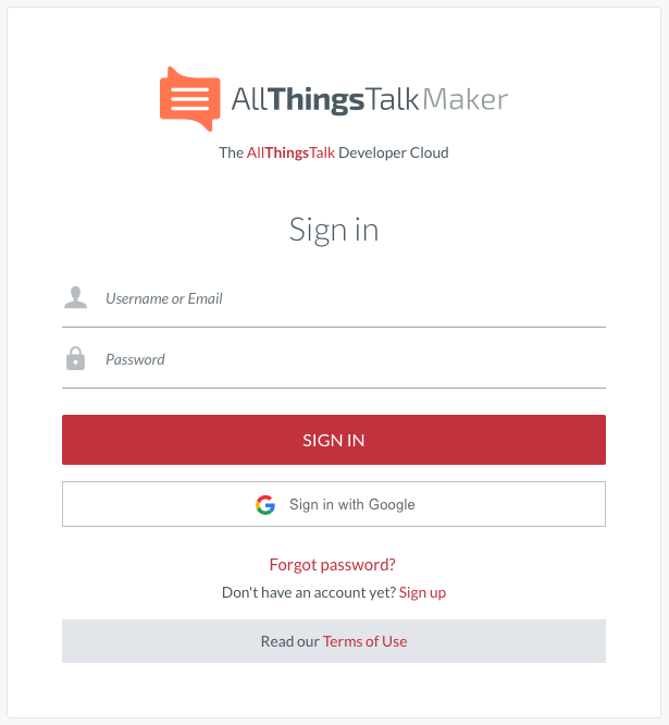 Sign in with Google